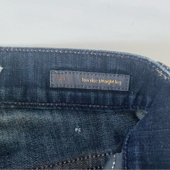 Citizens of Humanity "Ava" Low Rise Straight-Leg Jeans- Distressed- Size 24 - Picture 9 of 12